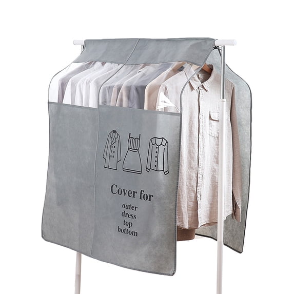 Dewadbow Hanging Garment Bag Dust-Proof Clothes Cover Jackets Dress Closet Storage