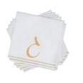 thumbnail image 1 of 16 PK White and Gold Hebrew Cocktail Paper Napkins - GIMMEL, 1 of 1
