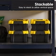 thumbnail image 3 of IRIS 3 Gal. Plastic Storage Bins with Lids, Latching Totes, Heavy Duty Containers 5Pk, 3 of 11