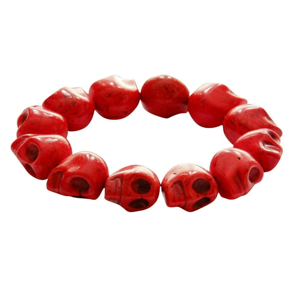 Clearance!Turquoise Skull Bracelet Retro Jewelry Ghost Bracelet Personalized Skull Gift Bracelet