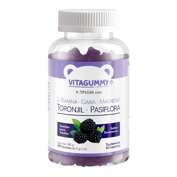 Suplemento alimenticio Vitagummy Gomitas para Adultos sabor zarzamora de 2 g c/u