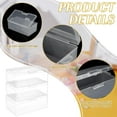 thumbnail image 4 of 4Pcs Rectangle Plastic Container Box 6.3x3.5x2.4Inch Small Clear Storage Organizer with Lids for Beads Jewelry Small Craft Accessories Office Supplies DIY Clear, 4 of 6