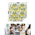 thumbnail image 4 of Summer Lemon Cloth Napkins Set of 8 Reusable Dinner Napkins, Yellow Fruit Farm Vintage White Wood Grain Cocktail Napkin Washable Table Napkins for Wedding/Holiday Party/Baby Shower 20"x20", 4 of 7