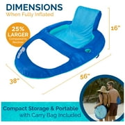 SwimWays Spring Float Recliner XL Inflatable Pool Lounge Chair with Backrest, Pool Float for Adults