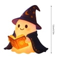 thumbnail image 3 of Kiddiway Halloween Ghost Bookshelf Night Light – Wizard Reading Lamp with Cute Decor, Glowing Lantern for Bookshelf, Bedside Table Accent, Spooky Bookworm Prop,B, 3 of 5