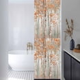 thumbnail image 3 of Orange Grey Forest Window Privacy Film, Grey Modern Art Oil Painting Static Cling UV Sun Blocking Heat Control Window Tint Day and Night, Non-Adhesive One Way Windows Privacy Cover 17.7''x78.7'', 3 of 7