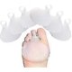 thumbnail image 1 of Plantillas de gel de silicona para el arco del pie, con almohadillas para aliviar el dolor metatarsiano (3 pares, 6 unidades, blancas), 1 of 5