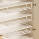 thumbnail image 5 of Estante de almacenamiento de zapatillas retráctil | Organizador de zapatos para colgar baño y armario | Acero inoxidable | Diseño ajustable y que ahorra espacio | Fácil instalación | Negro/Blanco |, 5 of 5