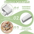 thumbnail image 3 of Uxcell Zipper Repair Kit, Metal Zipper Latch Slider Retainer Insert Pin Top Bottom Stoppers, Fit for Jacket Coat Silver #3 #5 #8 #10, 3 of 7