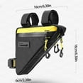 thumbnail image 5 of Front Top Tube Bag Bicycles Frame Bag Cycling Tool Triangular Storage Pouches, 5 of 21