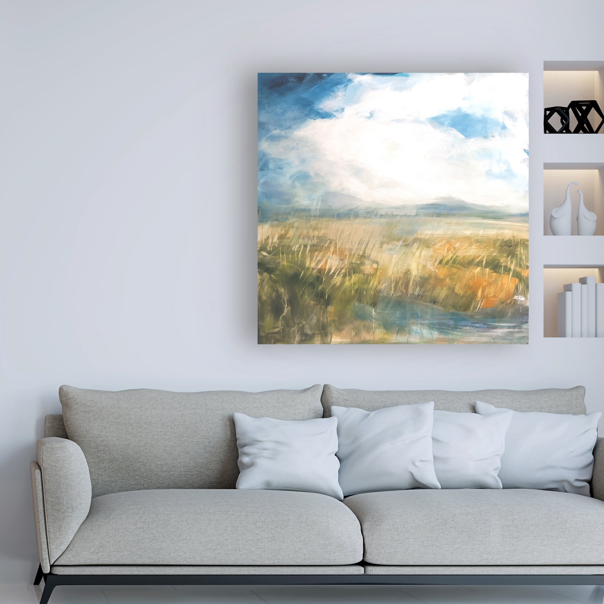 Trademark Fine Art 'Summer Marsh' Canvas Art by Mila Apperl