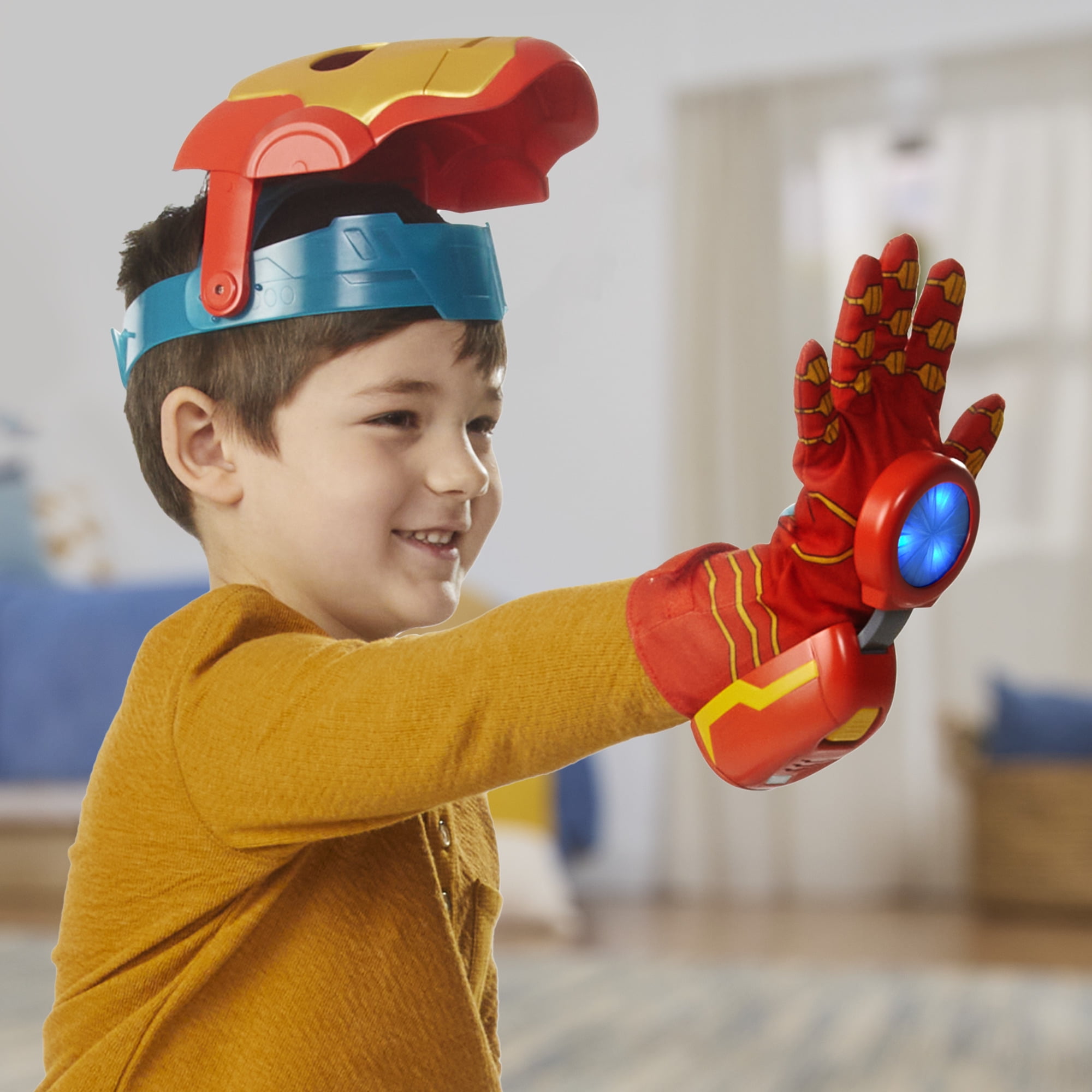 Marvel Iron Man and His Awesome Friends High-Tech Hero Role Play Set, Mask and Glove, 3+
