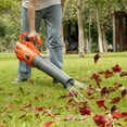 thumbnail image 3 of Gymax Cordless Leaf Blower 20V 350CFM 140MPH 4.0Ah w/Battery & Charger Orange, 3 of 10