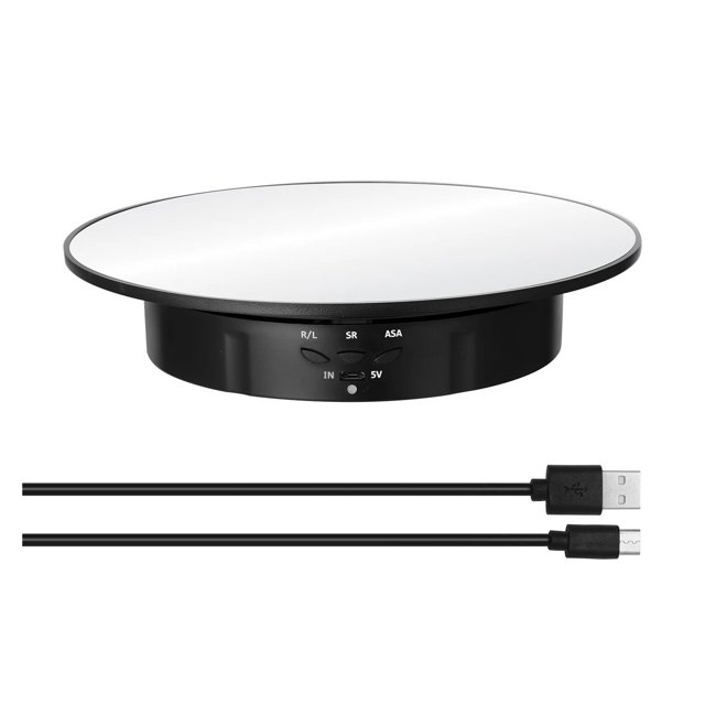 360 Degree Electric Rotating Turntable Display Stand For Video Photography Props Speed Adjustable Display Turntable ,Quiet and Smooth