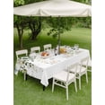 thumbnail image 4 of Outdoor Tablecloth with Umbrella Hole for Patio/Picnic/Party/Camping, Sage Green Eucalyptus Leaves Waterproof Table Cloth Rectangle Table Cover Washable, Spring Botanical Floral (60"x 120"), 4 of 8