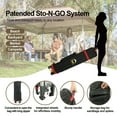 thumbnail image 2 of CROWN SHADES 11 x 1 Foot Pop Up Gazebo Canopy Shelter, Outdoor Canopy w/ 4 Mosquito Net Sidewalls, Push Center Lock, and Wheeled Carry Bag, Beige/Coffee, 2 of 7