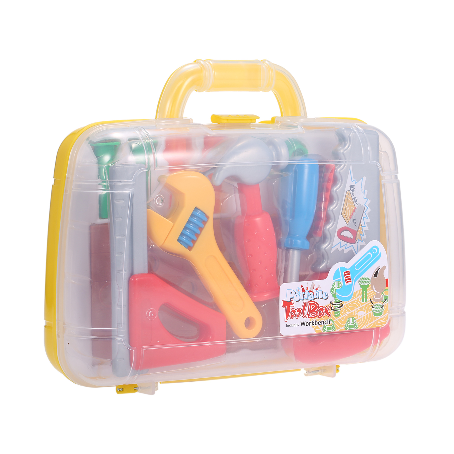 Tool Box Kit Playset with Carrycase Plastics Toys for Children Kids