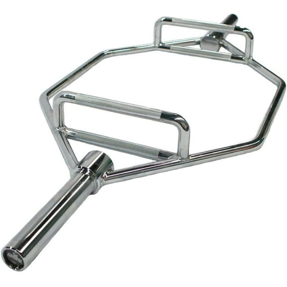 Gronk Fitness Hex Trap Bar | 56 LB Olympic Deadlift Bar with Dual Knurled Handle