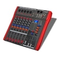 thumbnail image 3 of 5 Core Professional 6 Channel Audio Mixer, EQ Control, 48V Phantom Power & PFL + AFL Button, Bluetooth Connection, USB Interface Recording for Studio/DJ Stage/Party/Podcaster- MX 6CH, 3 of 5
