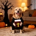 thumbnail image 5 of Halloween Pet Costume, TOUMENY Cute Cos Outfit for Cats Dogs, Easy Wear Take Off Adjustable Hoodie Party Apparel for Small Pets, Black, 5 of 7