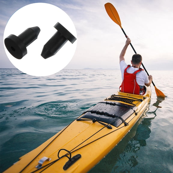 SHINYPASING Drain Hole Stoppers Neoprene Rubber Kayak Scupper Plugs 2Pcs for Boating Fishing 1.2*0.9*0.9in