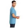 thumbnail image 3 of Port & Company Men's Core Blend Classic Pocket T-Shirt Aquatic Blue X-Large, 3 of 4