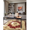 thumbnail image 5 of Unique Loom Versailles Collection Area Rug - Charles (10' 6" x 16' 5" Rectangle Red/Cream), 5 of 7