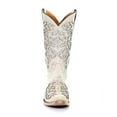 thumbnail image 2 of Corral Western Boots Girls 11" Pull On Glitter Inlay White T0021, 2 of 5