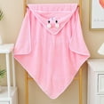 thumbnail image 1 of Toalla de baño con capucha para niños, manta absorbente súper suave de gasa de algodón, toalla para bebé, edredón para abrazar, 1 of 5