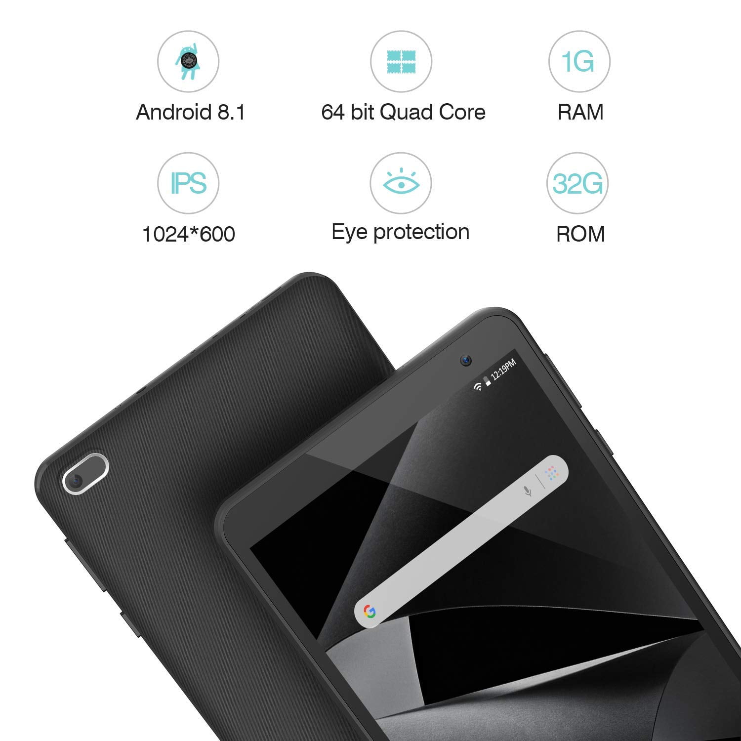 Fonction Eye Health VANKYO MatrixPad Z1 Tablette WiFi 7 Pouces Double Caméra Android 8.1 Oreo Design Fin et Léger 32GB Stockage IPS Écran 