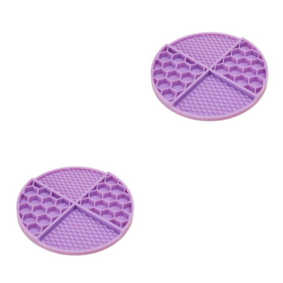 Alfombrilla de alimentación Methold Licky Comer lento Multicolor Lavable Estable Anti-tragar Comida práctica 2Conjunto
