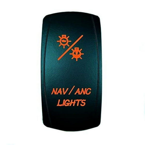 STV Motorsports Orange LED Laser Rocker Switch NAV/ANC LIGHTS