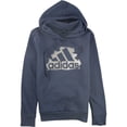 thumbnail image 1 of Adidas Womens Logo Hoodie Sweatshirt, Blue, X-Small, 1 of 2