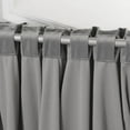 thumbnail image 6 of Quality Home Luster Velvet Blackout Curtains - Back Tab/Rod Pocket - Grey - 52" W x 96" L (1 Panel), 6 of 6