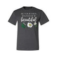 thumbnail image 2 of Wild Bobby, Be Your Own Kind of Beautiful Inspirational, Pop Culture, Men Graphic Tee, Heather Black, Small, 2 of 3
