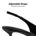 thumbnail image 6 of DREAM PAIRS Women's Kitten Heels Slingback Low Closed Toe Comfortable Pumps Pointed Toe Wedding Party Elegant Dress Shoes, 6 of 8