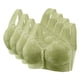 thumbnail image 1 of Puntoco Sujetadores sin aros para mujer Sujetador sexy sin aros de acero y sin imán para mujer con copa fina y sujetador de encaje ajustable, ropa interior sexy de 4 piezas, 1 of 4