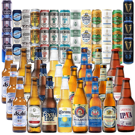 Ultimate Non-Alcoholic Beer Sampler 66 Pack - Premium Alcohol-Free Beers for Every Taste