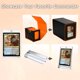 thumbnail image 4 of Deck Box, bandeja de dados y torre 2 en 1 para MTG Commander, color negro y naranja, 4 of 6