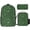 Color, variant on Green Music Icon Seamless Pattern Backpack Bookbag Students Bags S Rucksack Lunch Bag Pen Bag Three-Piece Set