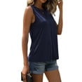 thumbnail image 2 of Summer Sleeveless Solid Color Women Slim Fit Vest Camisole Shirt, 2 of 5