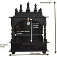 thumbnail image 2 of Homecrafts Home Temple/Wooden Temple/Pooja Mandir/Mandap/Wooden Mandir (Walnut, 24X12X30 (WxDxH) inch)-Large, 2 of 5