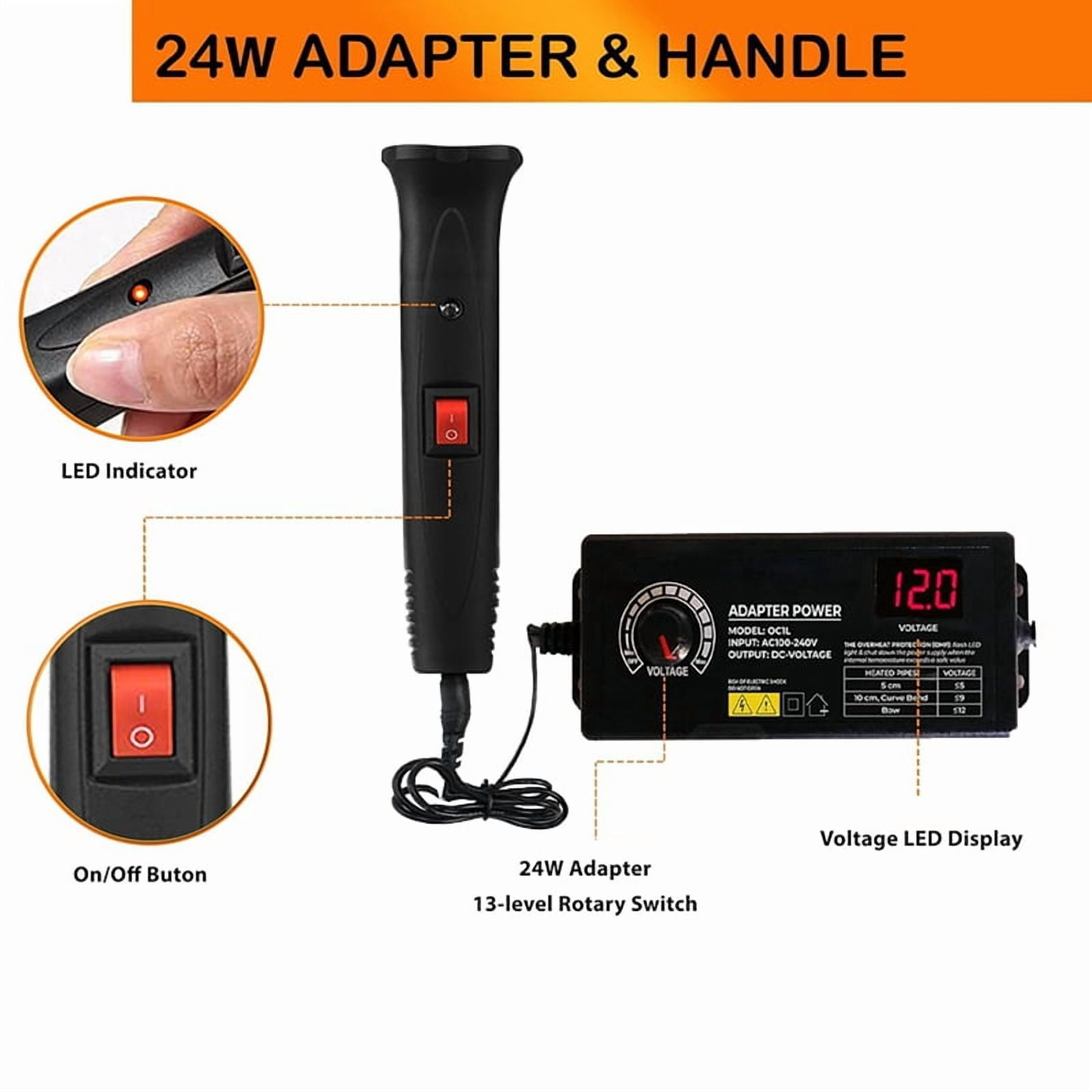 Hot Wire Foam Cutter Kit 4 in 1 Foam Cutting Set with Electric Carving Tool and Transformer Adapter US Plug