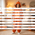 thumbnail image 3 of YunPes Boys & Girls Pumpkin Onesie Baggy Casual Flannel Hooded Jumpsuit Kids Funny Dress Up for Fall Festivals Party Carnival Halloween, 3 of 4