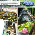thumbnail image 5 of piezas de nenúfares artificiales flotantes para estanque, color rosa, 10 cm, diferentes colores, flores de espuma EVA, flor de loto para acuario, patio, jardín, piscina, estanque, 5 of 5