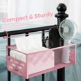 thumbnail image 5 of Multifunctional Hanging Storage Rack Metal Basket for Bedside Bunk Bed Dormitory and Office Use, 5 of 6