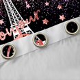 thumbnail image 4 of Homewish Fashion Sequin Print Black Out Curtains for Women, Paris Eiffel Tower Curtains Pack of 2 (42x63 Each), Dreamy Bling Stars Bedroom Curtains, Blackout Curtains Room Decor, 4 of 6
