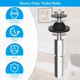 thumbnail image 4 of 2 Pcs Kit de Boulons de Toilette, Universel Robuste en Acier Inoxydable avec Extra, 4 of 9