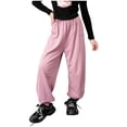 thumbnail image 2 of Cowsor Boy's Girl's Lightweight Sweatpants Loose Fit Open Bottom Mesh Athletic Pants with Pockets, 2 of 7