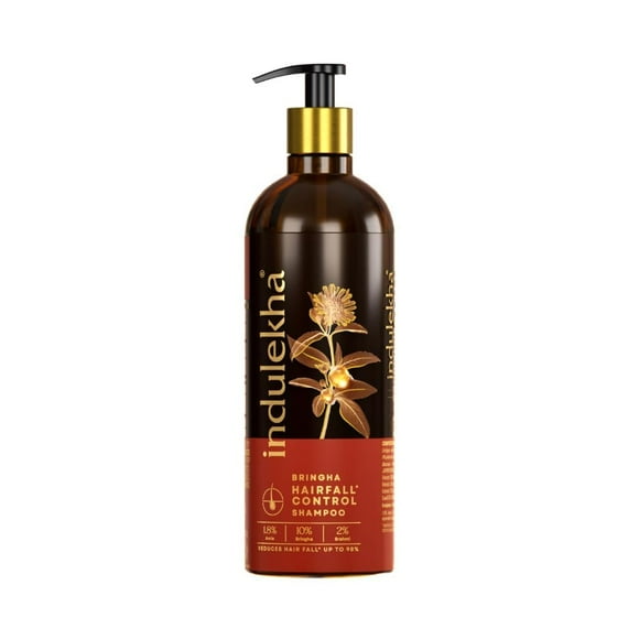 Indulekha Bringha Shampoo, Proprietary Ayurvedic Medicine For Hair Fall, Free From Parabens, Synthetic Dyes And Synthetic Perfume, 340ml